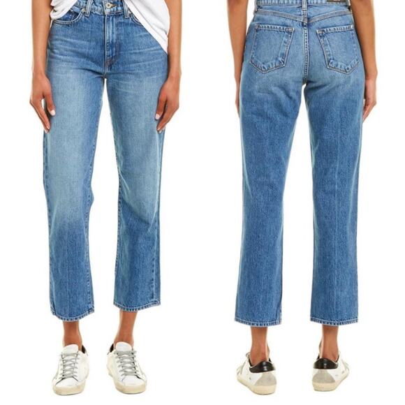 Baldwin Therese High Rise Classic Straight in Pure Wash Denim Jeans Women 26 - Picture 1 of 12